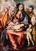 El Greco Hl. Familie painting